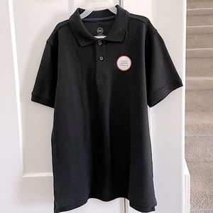 2 Boys 10/12 Polo Shirts (navy blue-new, white-used)​